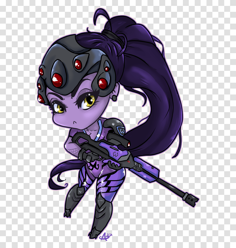 Chibi Widowmaker Chibi, Helmet, Clothing, Apparel, Graphics Transparent Png