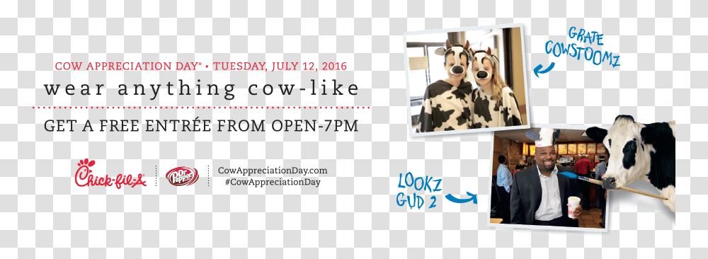 Chic Fil A Cow Appreciation Day 2019, Person, Suit, Cattle, Mammal Transparent Png