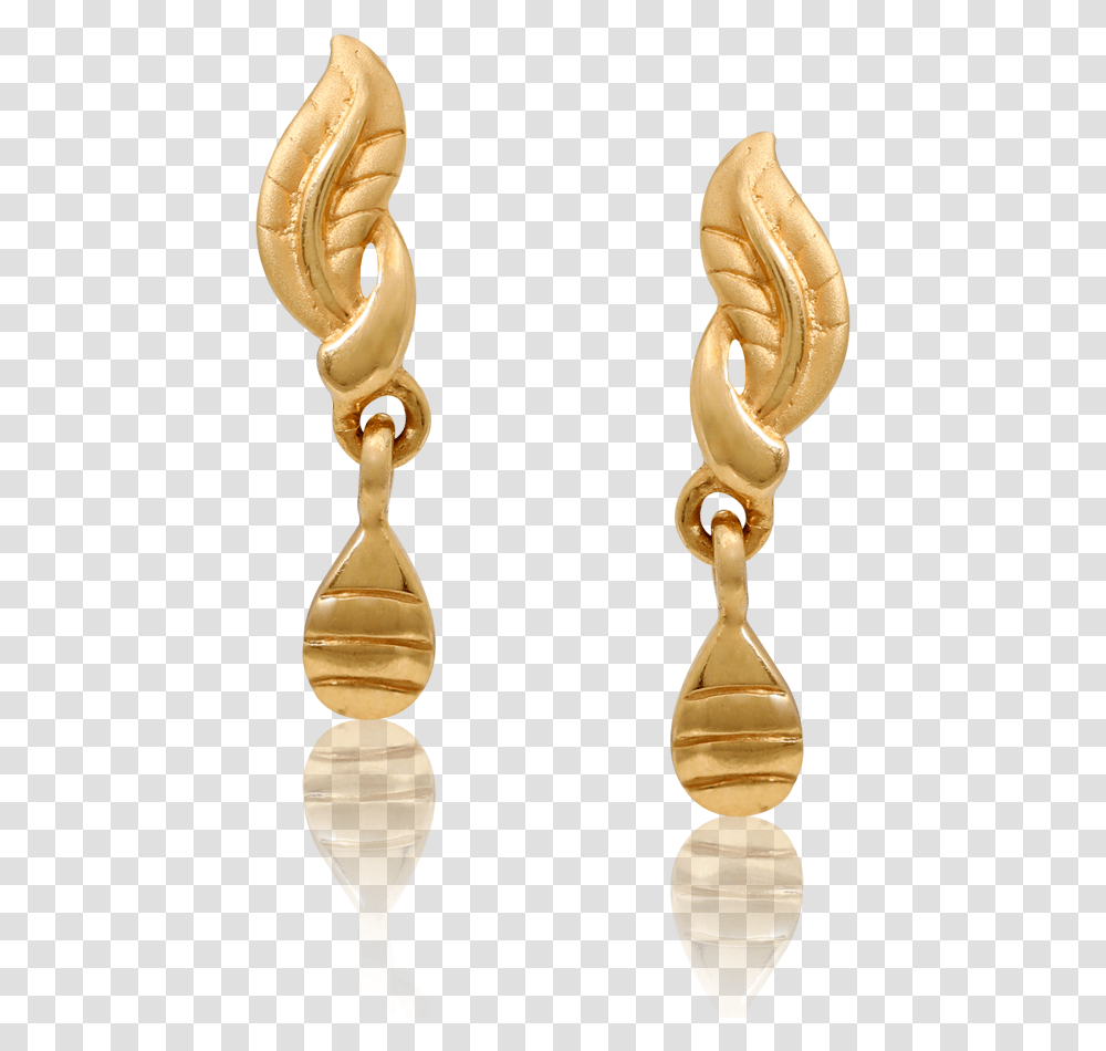 Chic Golden Feather Earrings Earrings, Ivory, Accessories, Accessory, Treasure Transparent Png