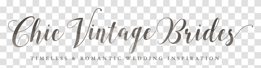 Chic Vintage Brides Logo, Calligraphy, Handwriting, Alphabet Transparent Png