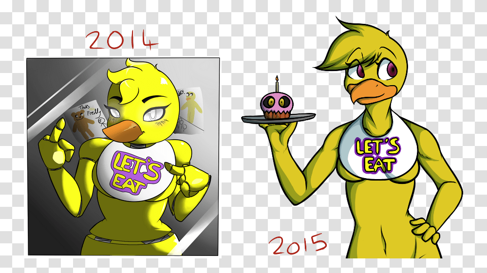 Chica Comparison Update Fnaf Fang, Person, Human, Performer, Meal Transparent Png