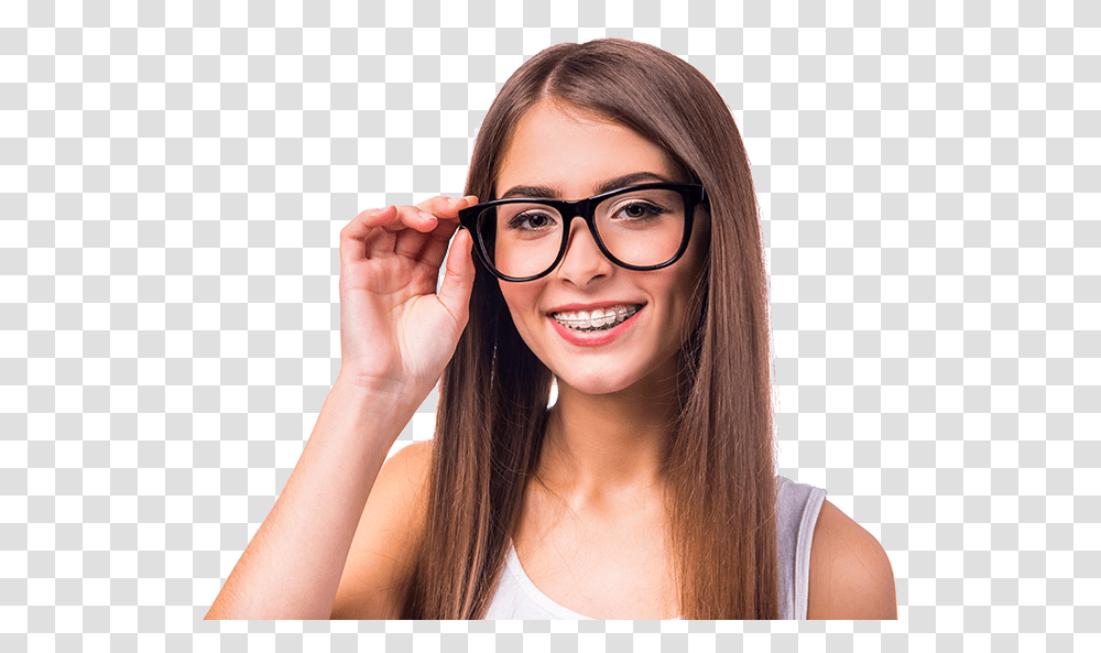 Chica Con Lentes Y Brackets, Glasses, Accessories, Accessory, Person Transparent Png