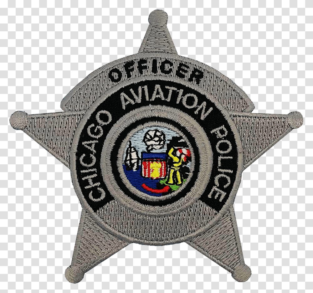Chicago Aviation Police Badge, Logo, Trademark, Rug Transparent Png