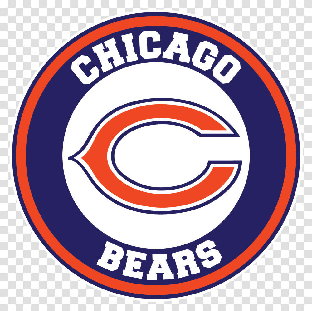 Chicago Bears Circle Logo Vinyl Decal Circle, Label, Text, Sticker, Symbol Transparent Png