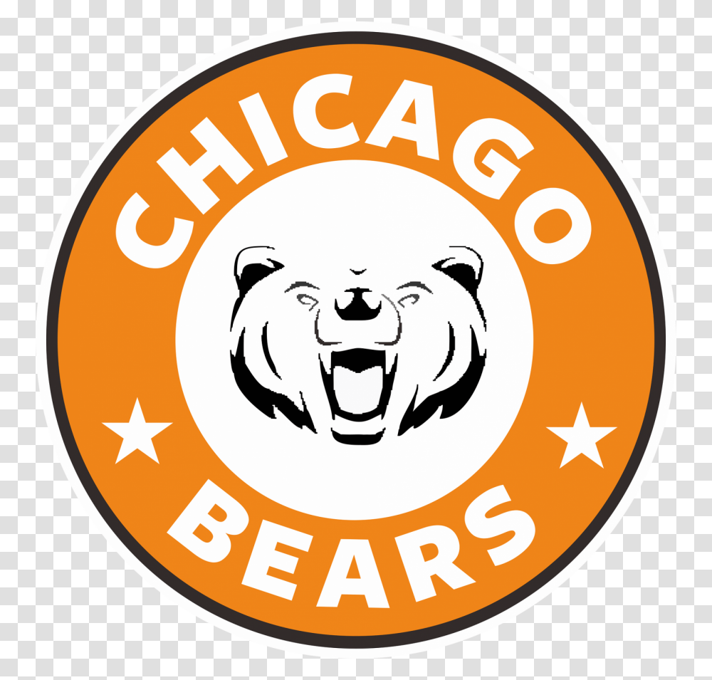 Chicago Bears Helmet Logo Osos De Chicago, Label, Sticker Transparent Png