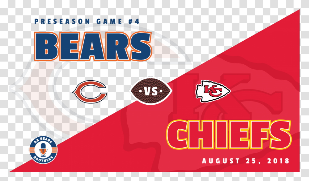 Chicago Bears Kansas City Chiefs Postgame Show Kansas City Chiefs, Label, Advertisement, Poster Transparent Png