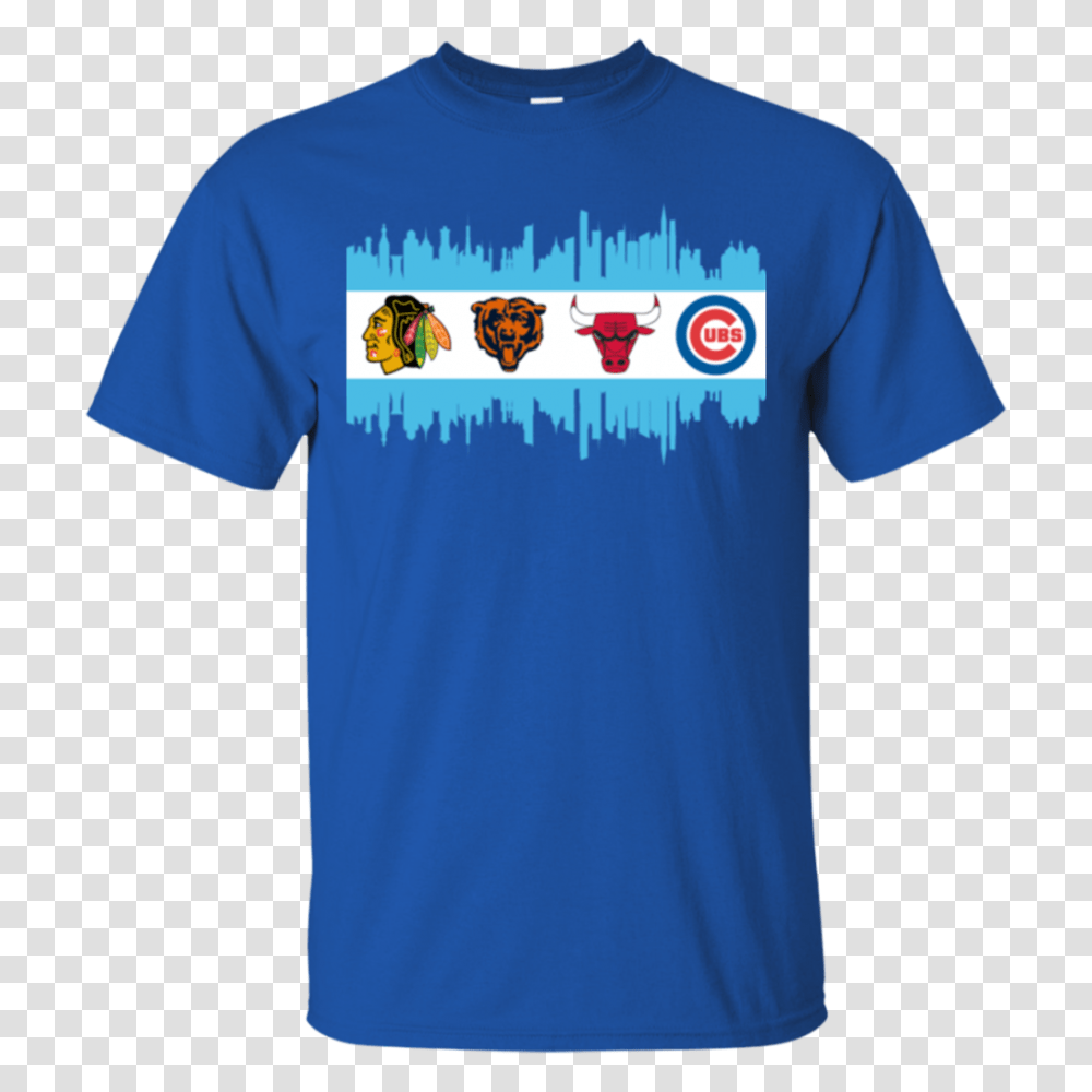 Chicago Blackhawks Chicago Bears Chicago Bulls Chicago Cubs, Apparel, T-Shirt, Sleeve Transparent Png