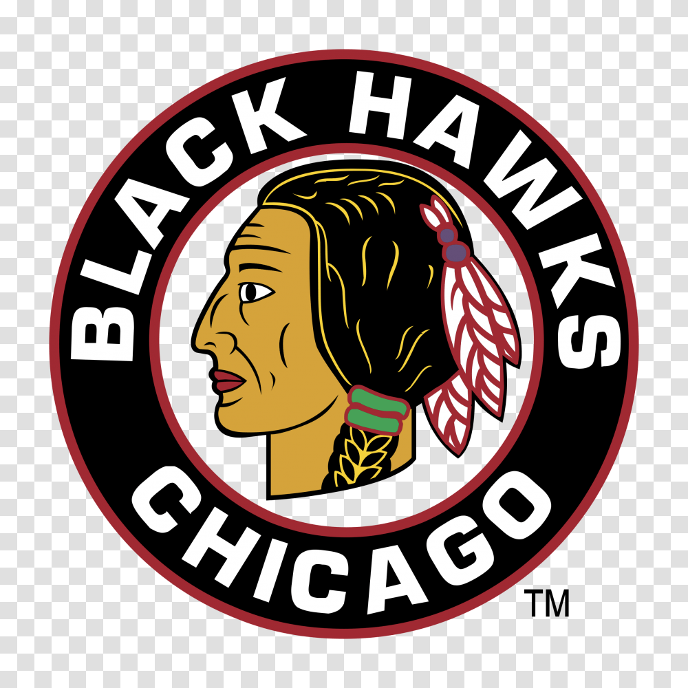 Chicago Blackhawks Logo Emblem, Symbol, Trademark, Poster, Advertisement Transparent Png