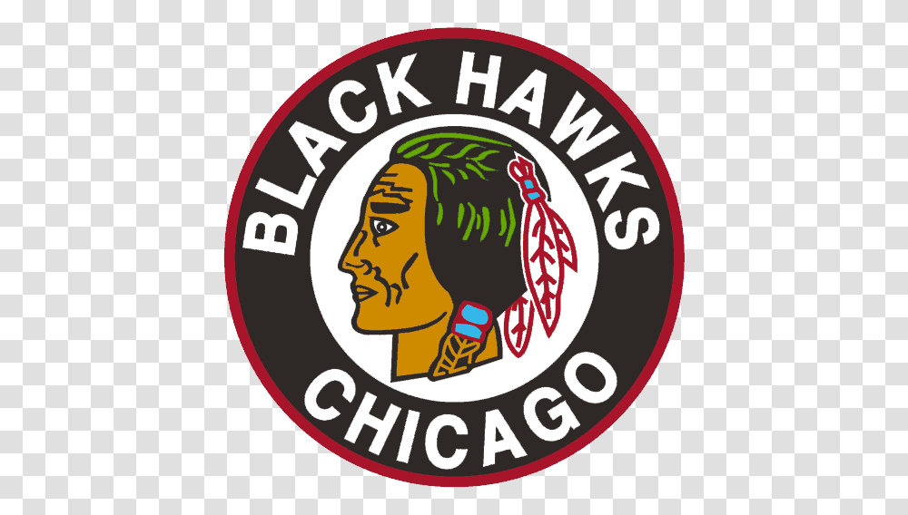 Chicago Blackhawks Logo History Chicago Blackhawks, Label, Text, Symbol, Sticker Transparent Png