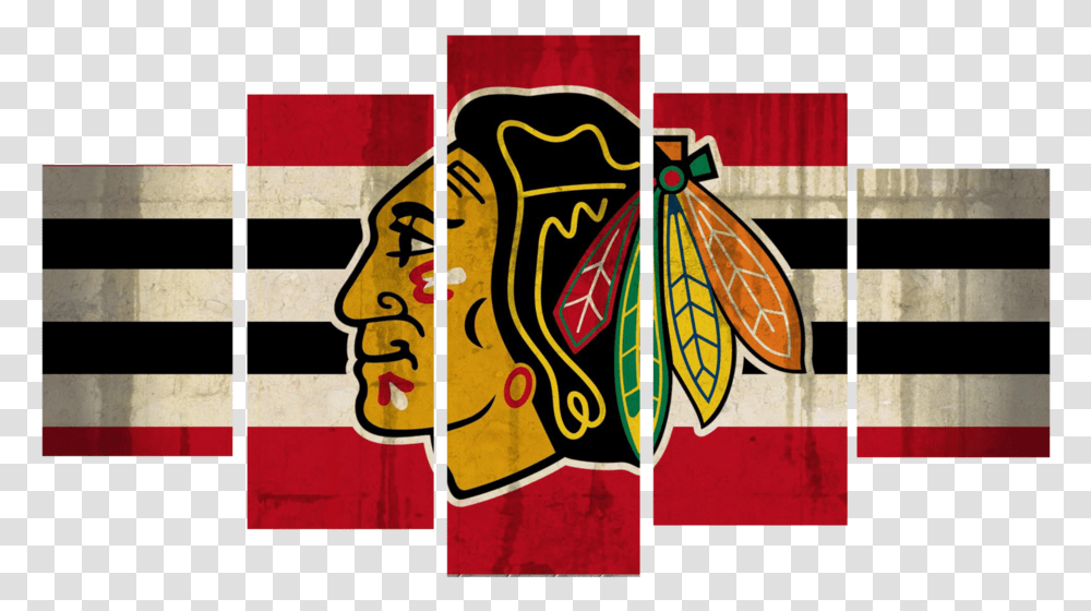 Chicago Blackhawks, Modern Art, Painting, Mural, Stained Glass Transparent Png