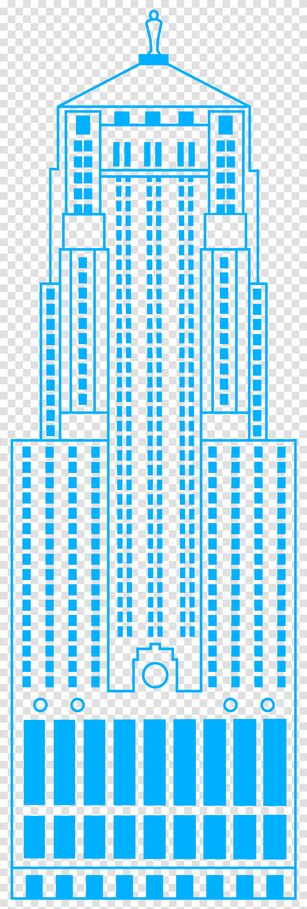 Chicago Board Of Trade Building Clipart, Pattern, Urban, Gate Transparent Png