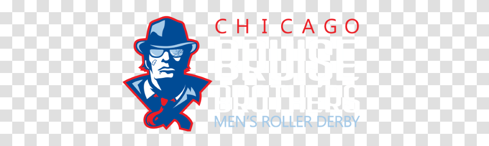 Chicago Bruise Brothers Mens Roller Derby Association, Person, Label, Hat Transparent Png