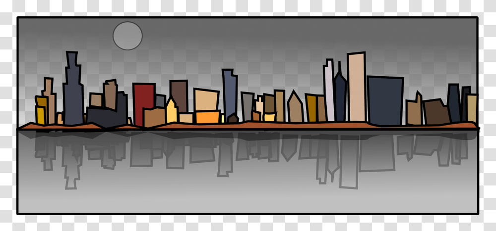 Chicago Buildings Cartoon, Chair, Nature, Outdoors, Drawing Transparent Png