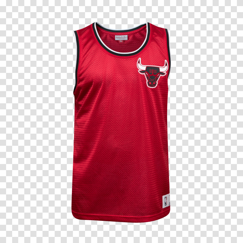 Chicago Bulls Mitchell Ness Mesh Drop Step Singlet Red, Bib, Vest, Apparel Transparent Png