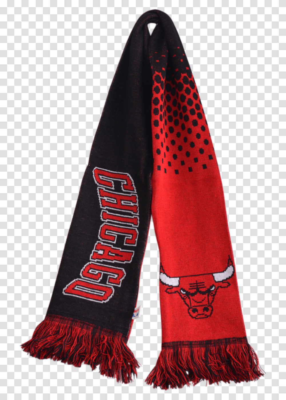 Chicago Bulls Scarf Stole, Apparel, Person, Human Transparent Png