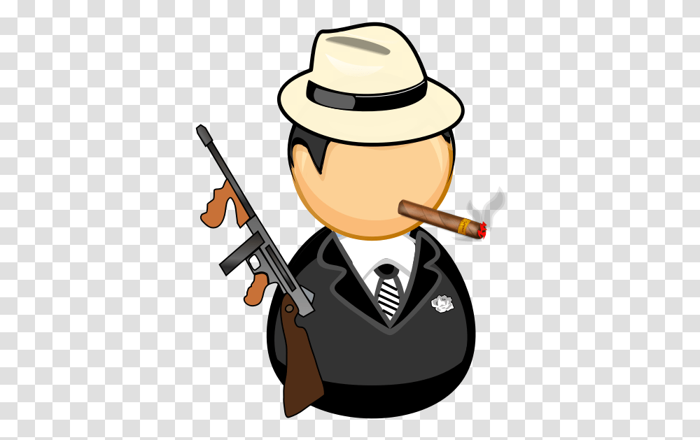 Chicago Cigar Comic Characters Crime Criminal Al Capone Clip Art, Weapon, Gun, Duel Transparent Png