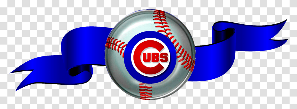 Chicago Cubs Logo Chicago Cubs Baseball Cubs Fan Red Ribbon Banner, Team Sport, Sports, Softball, Sunglasses Transparent Png