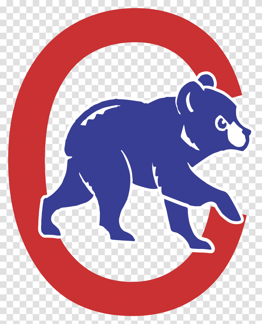 Chicago Cubs Mlb World Series Go Chicago Cubs Bear Logo, Wildlife, Animal, Mammal, Painting Transparent Png