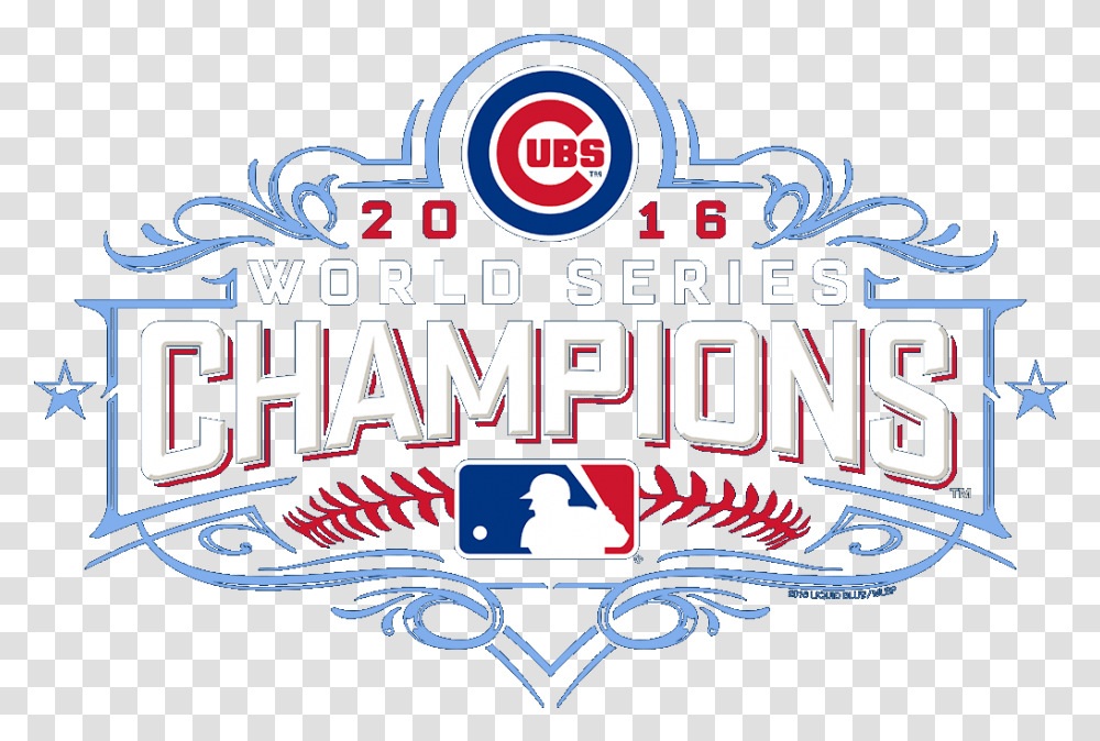 Chicago Cubs World Series Logo Chicago Cubs 2016 World Series Champions Logo, Label, Poster, Advertisement Transparent Png