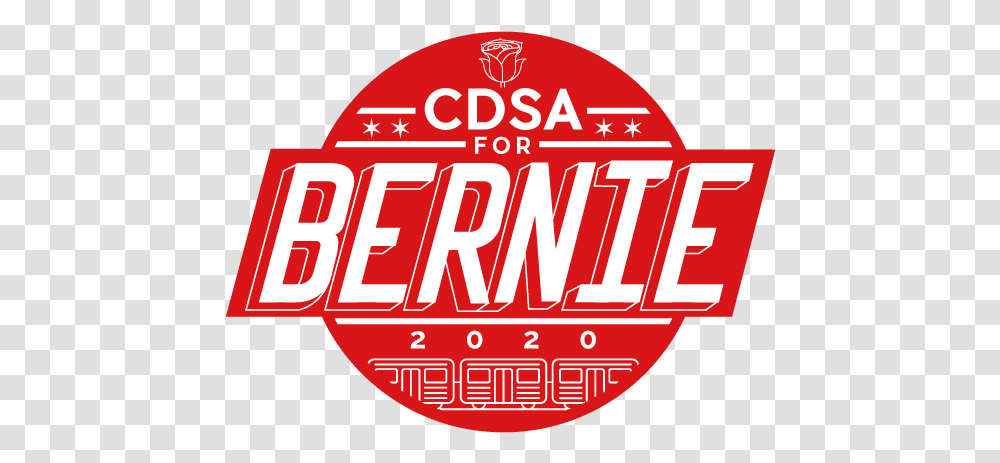 Chicago Dsa For Bernie Logo Circle, Word, Urban, Label Transparent Png