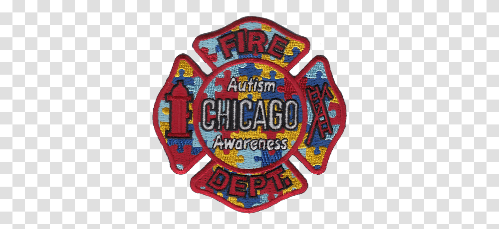 Chicago Fire Department Maltese Patch Fire Department Autism Shirts, Logo, Symbol, Trademark, Badge Transparent Png