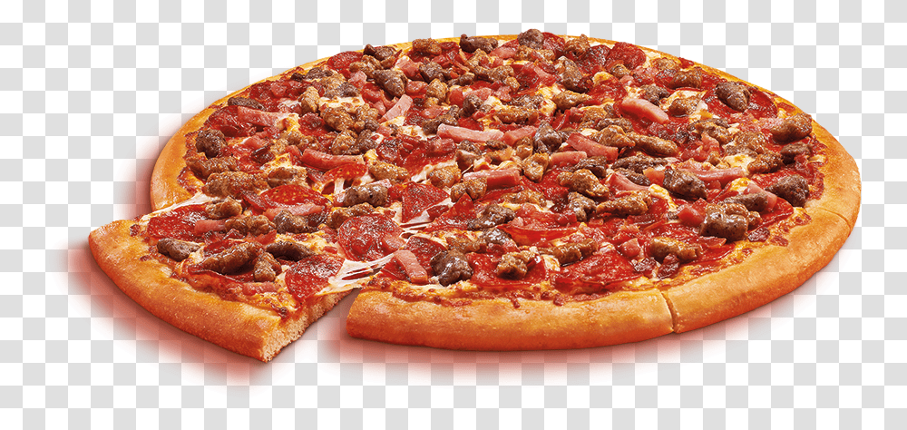 Chicago Pizza 5 Meat Feast Pizza Little Caesars, Food, Meal, Dish Transparent Png