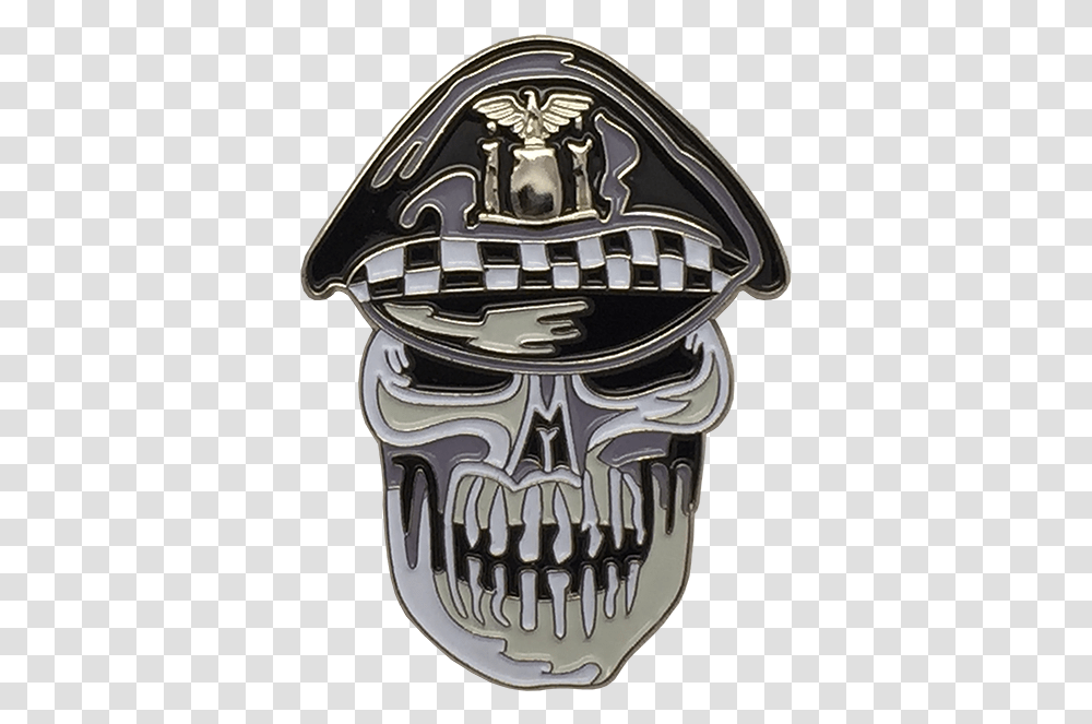 Chicago Police Biker Skull Lapel Pin Skull, Building, Symbol, Architecture, Emblem Transparent Png