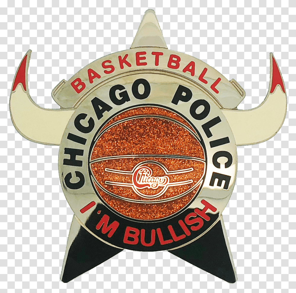 Chicago Police Star Badge Basketball Chicago Bulls And Chicago Police, Logo, Symbol Transparent Png