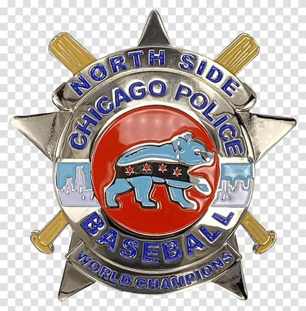 Chicago Police Star Badge Northside Baseball Emblem, Helmet, Clothing, Apparel, Logo Transparent Png