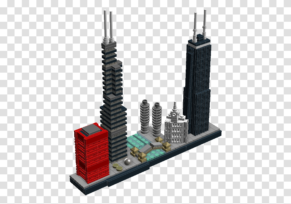 Chicago Skyline, Building, High Rise, City, Urban Transparent Png