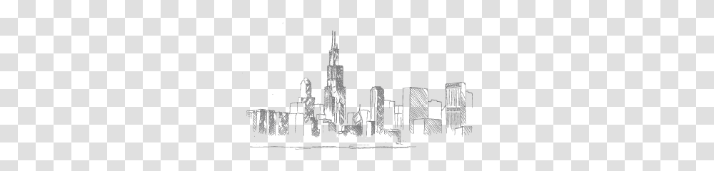 Chicago Skyline, Building, Metropolis, City, Urban Transparent Png