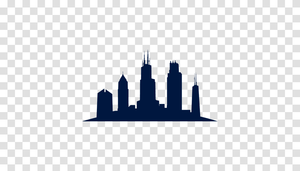 Chicago Skyline Cityscape Silhouette, Dome, Architecture, Building, Metropolis Transparent Png