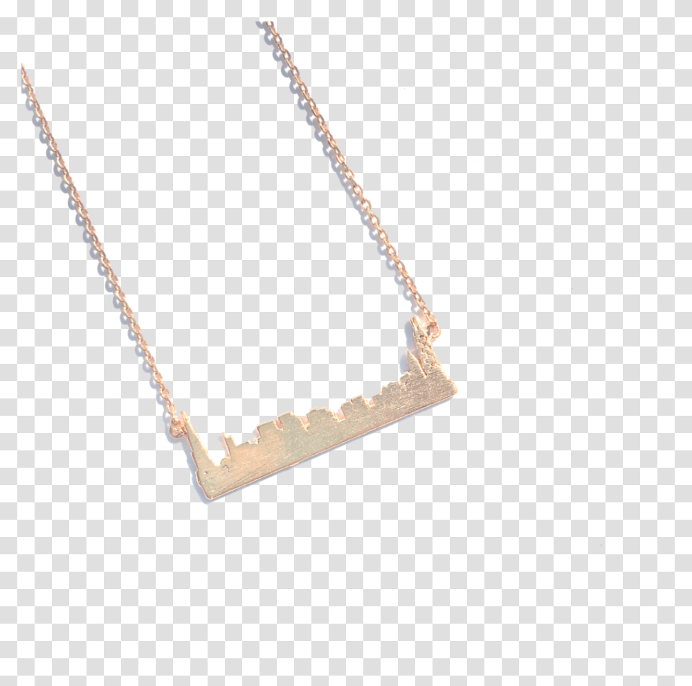 Chicago Skyline Necklace - One Strange Bird Flag, Tool, Alphabet, Text, Swing Transparent Png