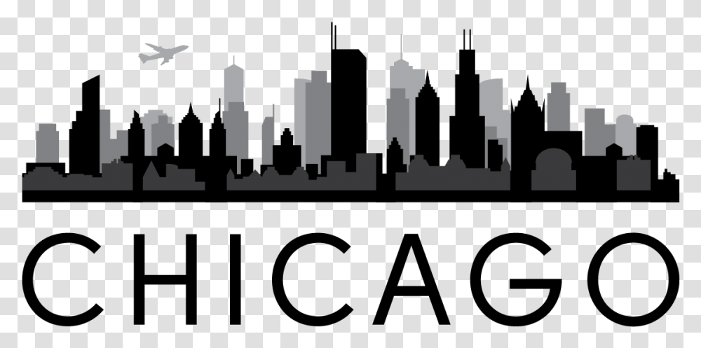 Chicago Skyline Outline Download, Metropolis, City, Urban, Building Transparent Png