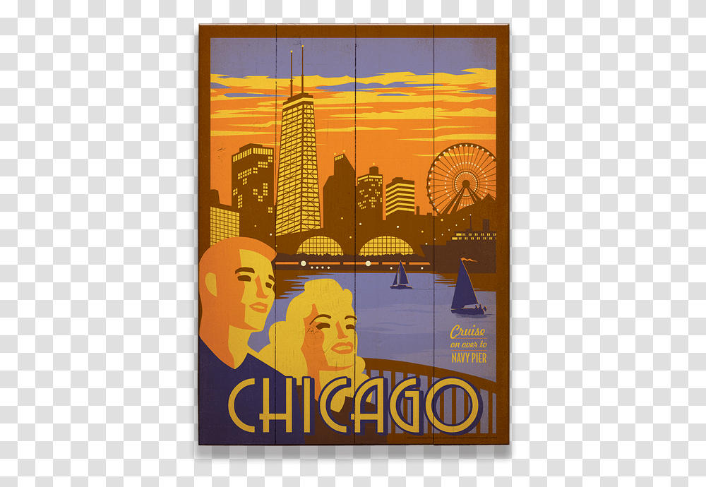 Chicago Skyline, Poster, Advertisement, Flyer, Paper Transparent Png