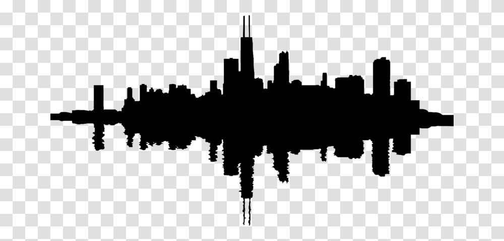 Chicago Skyline Vector Graphics Clip Art Clipart Chicago Skyline Vector, Plot, Weapon, Outdoors Transparent Png