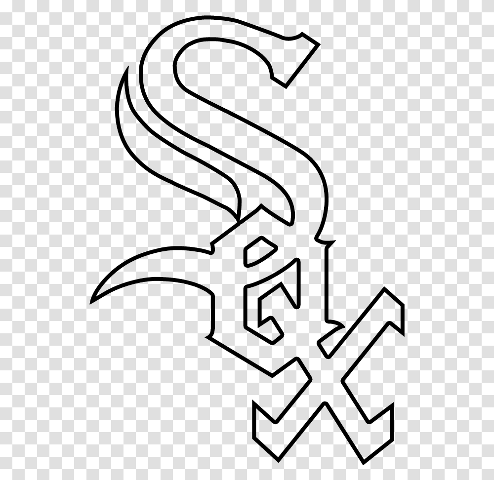 Chicago White Sox Boston Red Sox Los Angeles Angels White Sox Logo Black And White Transparent Png