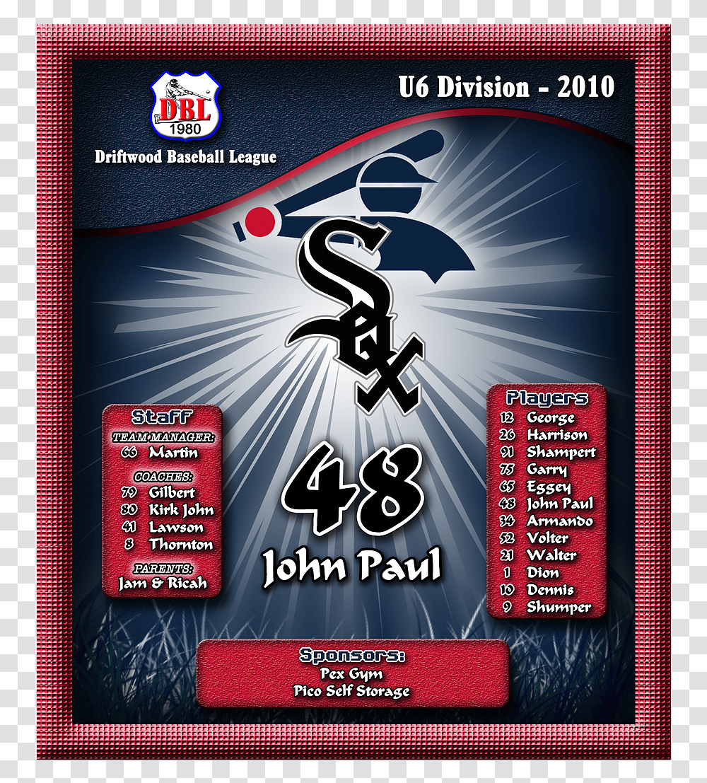 Chicago White Sox, Flyer, Poster, Paper, Advertisement Transparent Png