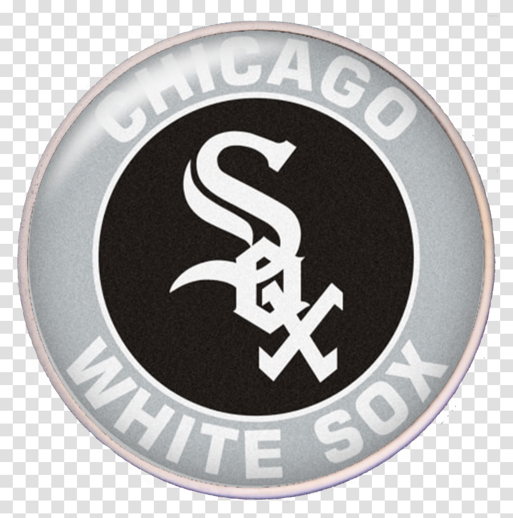Chicago White Sox Mlb Baseball Logo Snap Charm Tropicaltrinkets Chicago White Sox Transparent Png