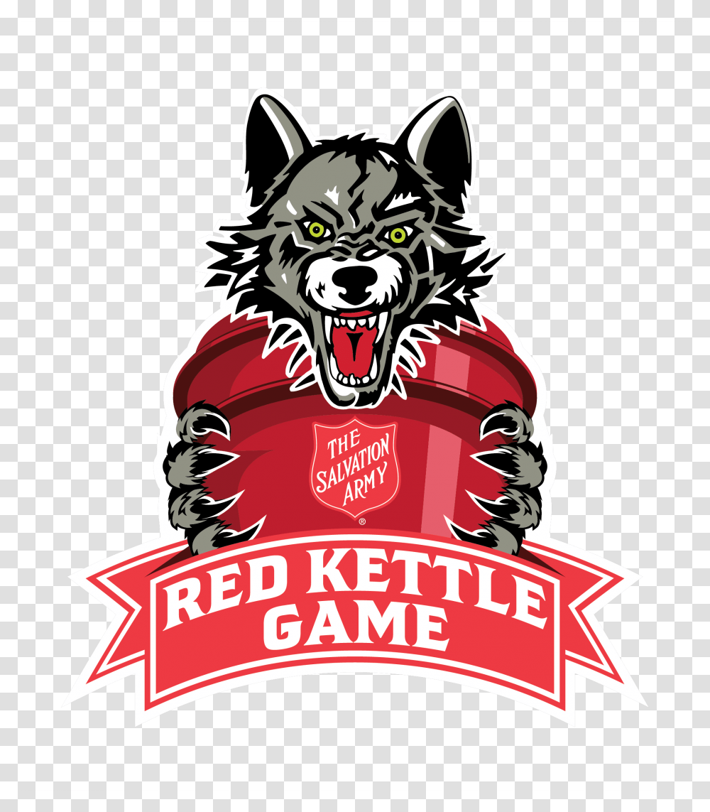 Chicago Wolves Hockey Team To Host Salvation Army Red Kettle Game, Wolf, Mammal, Animal, Advertisement Transparent Png