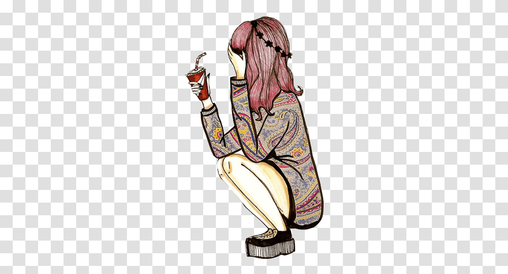 Chicas Vintage Para Dibujar, Doodle, Drawing Transparent Png