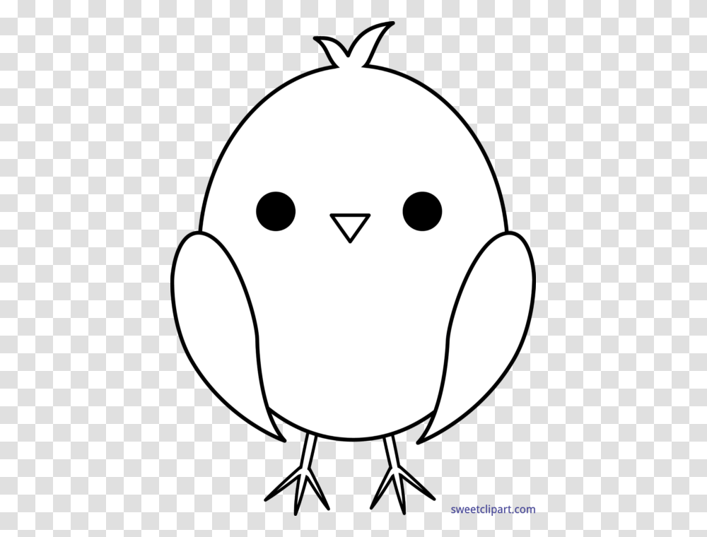 Chick Baby Cute Easter Lineart Clip Art, Stencil, Giant Panda, Animal, Balloon Transparent Png
