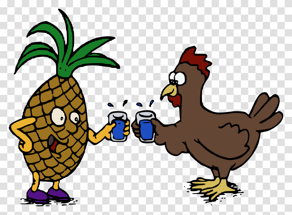 Chick Clipart Chook, Plant, Pineapple, Fruit, Food Transparent Png