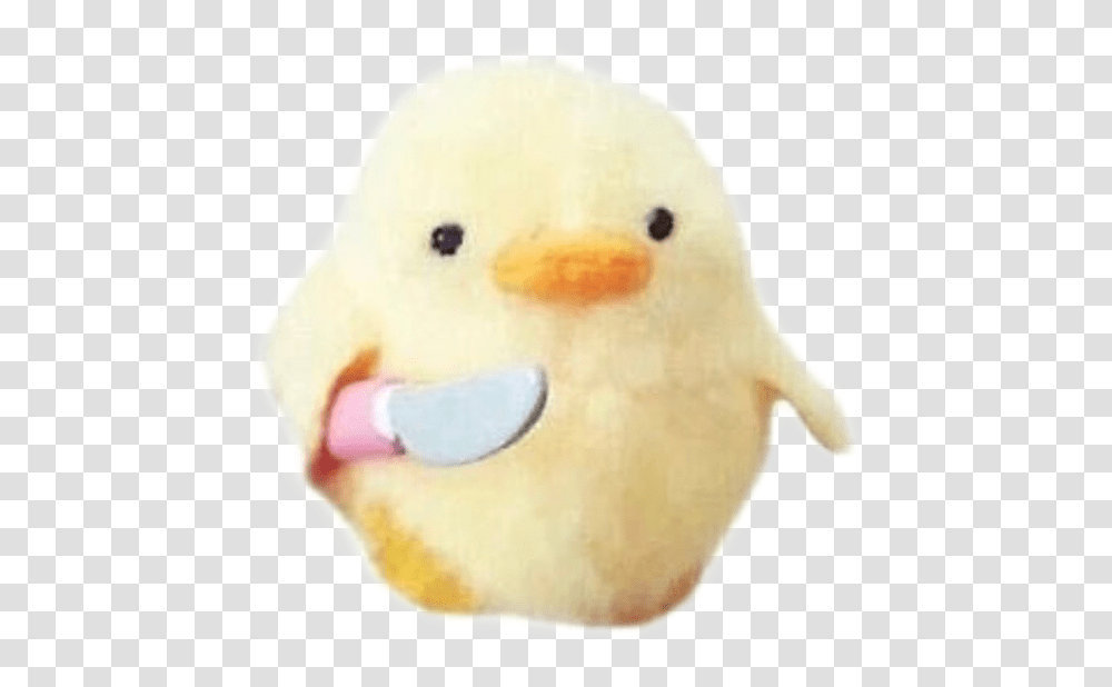 Chick Cute Lilpeep Riplilpeep Peep Chicken Duck Chicken With Knife Meme, Sweets, Food, Plush, Toy Transparent Png