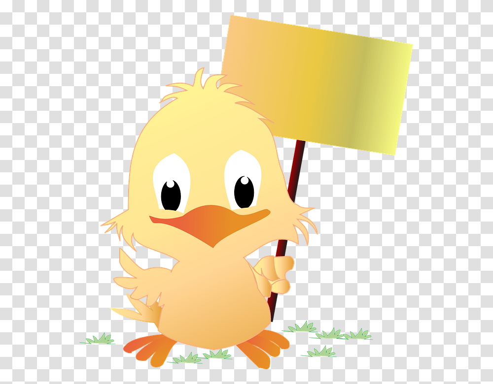 Chick Easter Sign Happy Cute Yellow Lirik Lagu Anak Ayam, Outdoors, Nature, Snowman, Winter Transparent Png