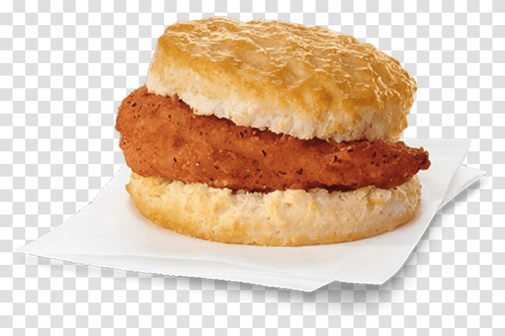 Chick Fil A Biscuit, Burger, Food, Bun, Bread Transparent Png