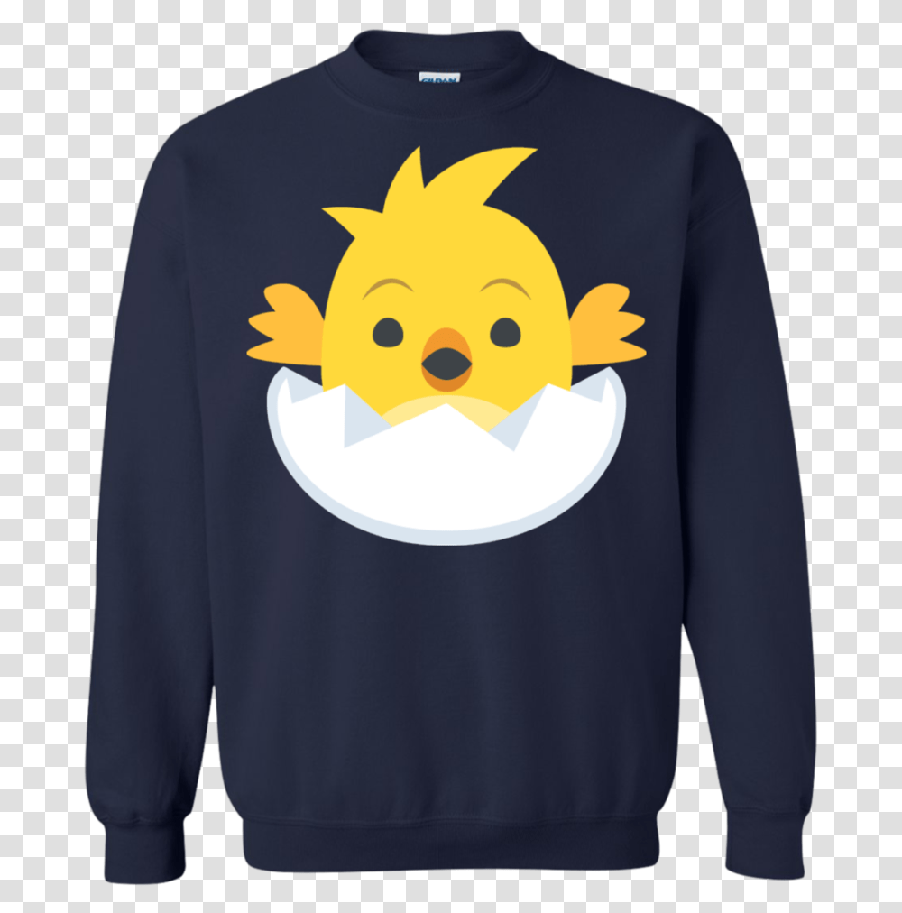 Chick Hatching Emoji Sweatshirt Emoji Cevaplar Ark, Apparel, Sleeve, Long Sleeve Transparent Png