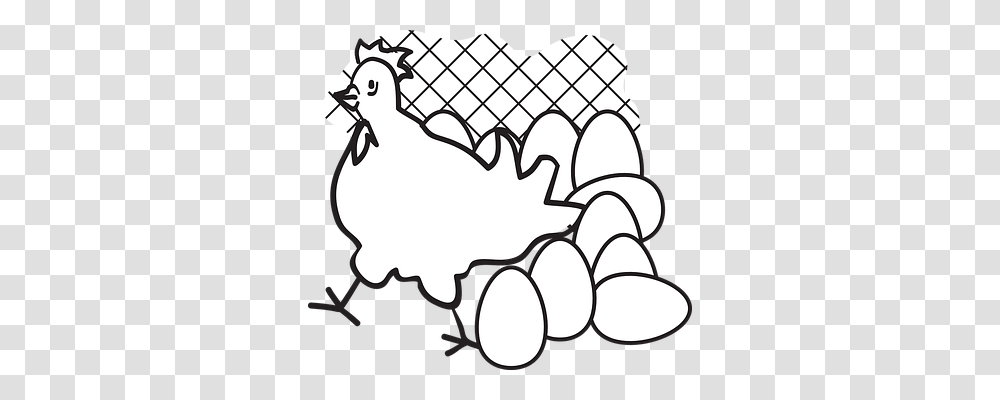 Chicken Animals, Bird, Stencil, Fowl Transparent Png