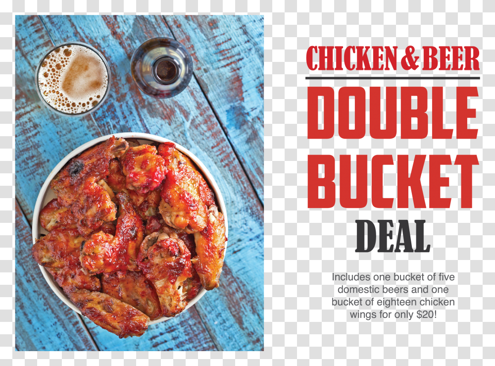 Chicken Amp Beer Double Bucket Deal Baked Goods Transparent Png