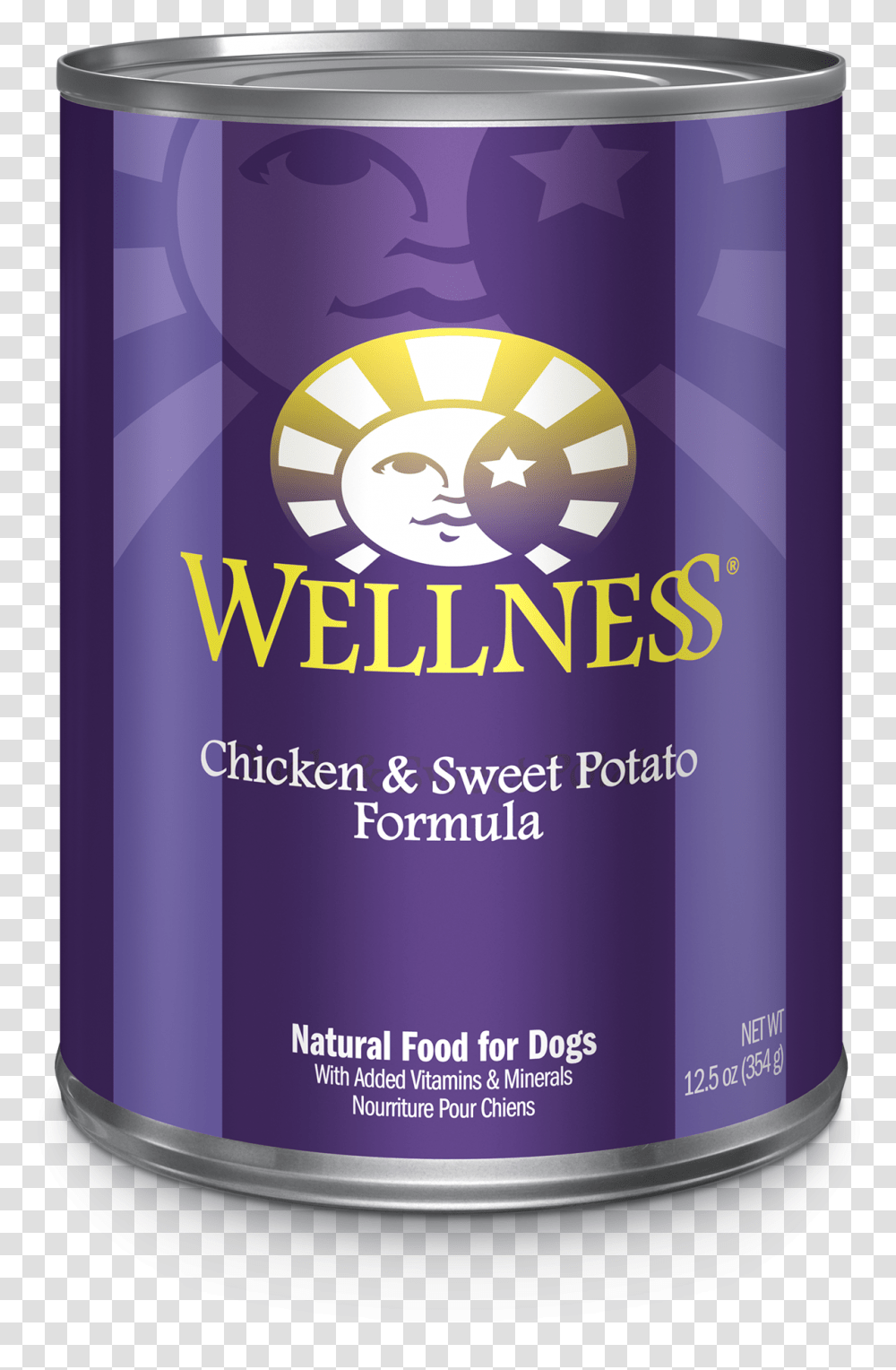 Chicken And Sweet Potato Wellness Dog Food, Tin, Can, Aluminium, Spray Can Transparent Png